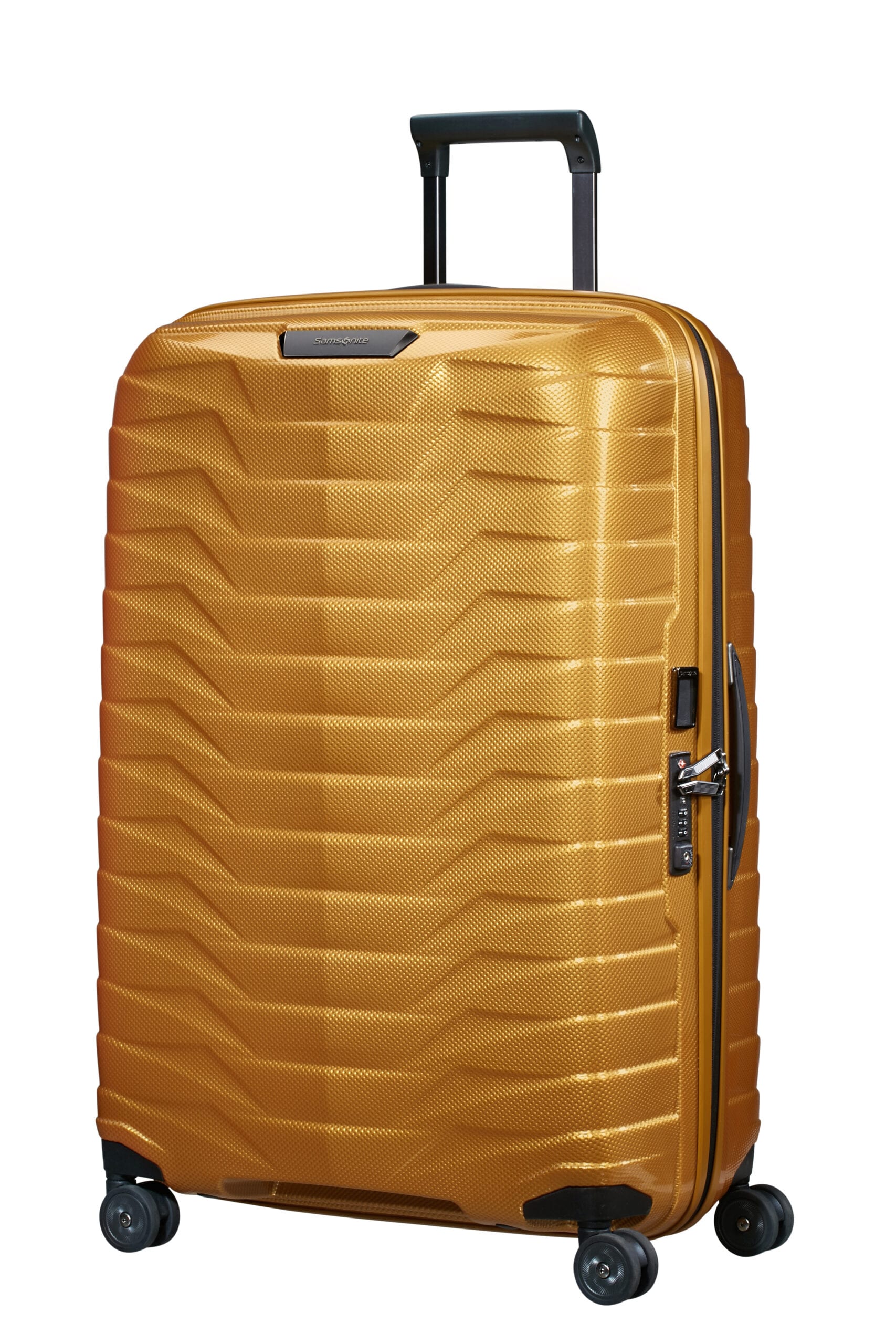 Laster Woestijn Oswald Samsonite Proxis Spinner 75 cm Honey Gold | Goodwalt Bags & Cases